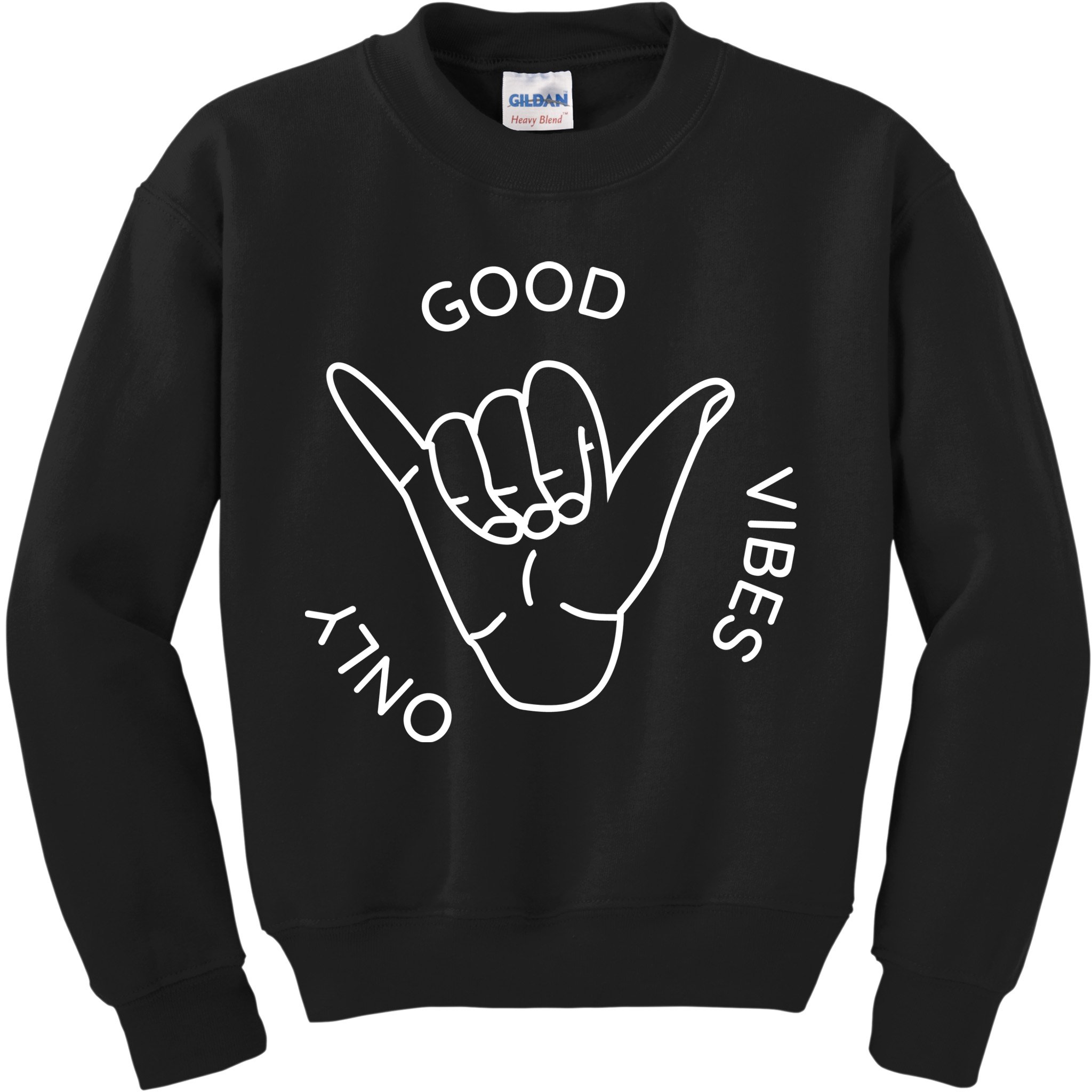 Good Vibes Only Gnarly Surfer Kids Sweatshirt