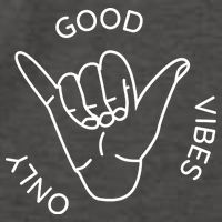 Good Vibes Only Gnarly Surfer Vector Backpack