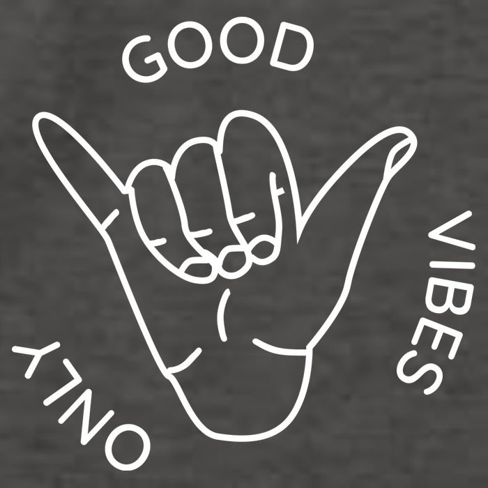 Good Vibes Only Gnarly Surfer Vector Backpack