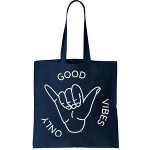 Good Vibes Only Gnarly Surfer Tote Bag