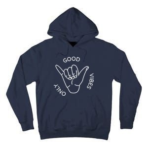 Good Vibes Only Gnarly Surfer Tall Hoodie