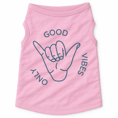 Good Vibes Only Gnarly Surfer Doggie Tank