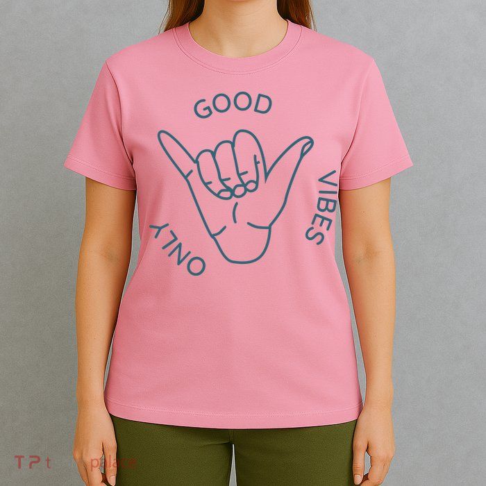Good Vibes Only Gnarly Surfer T-Shirt