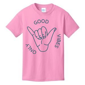 Good Vibes Only Gnarly Surfer Kids T-Shirt