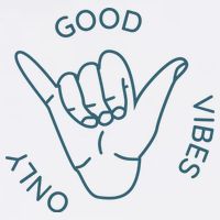 Good Vibes Only Gnarly Surfer Garment-Dyed Sweatshirt