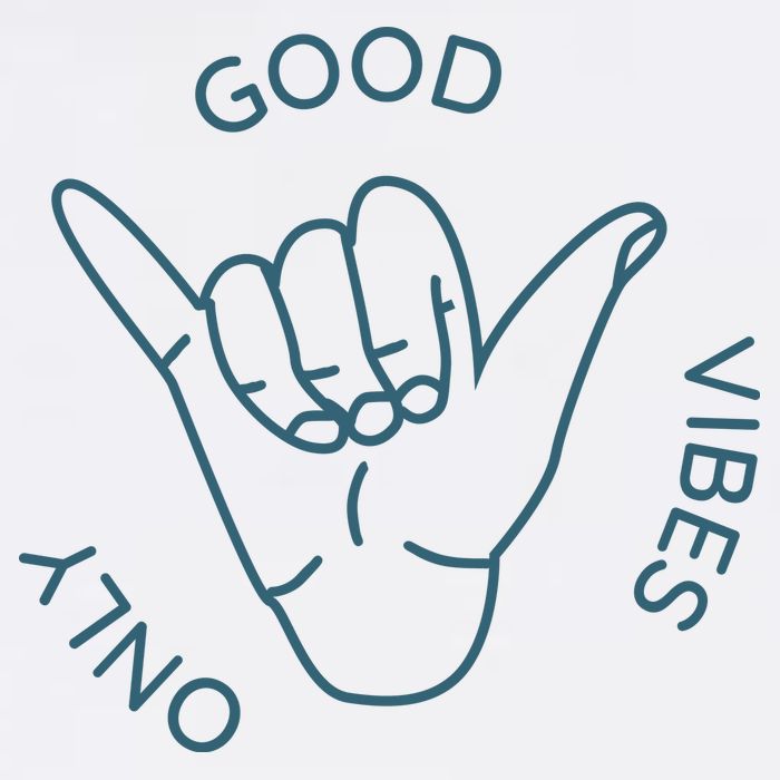 Good Vibes Only Gnarly Surfer Garment-Dyed Sweatshirt