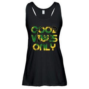 Good Vibe Only Jamaica Flag Tie Dye Positive Vibes Only Ladies Essential Flowy Tank