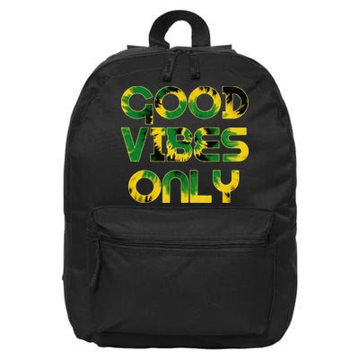 Good Vibe Only Jamaica Flag Tie Dye Positive Vibes Only 16 in Basic Backpack