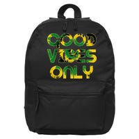 Good Vibe Only Jamaica Flag Tie Dye Positive Vibes Only 16 in Basic Backpack