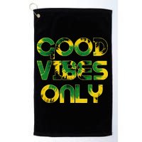 Good Vibe Only Jamaica Flag Tie Dye Positive Vibes Only Golf Towel