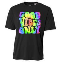 Good Vibes Only Trippy Colorful Vibing Cooling Performance Crew T-Shirt