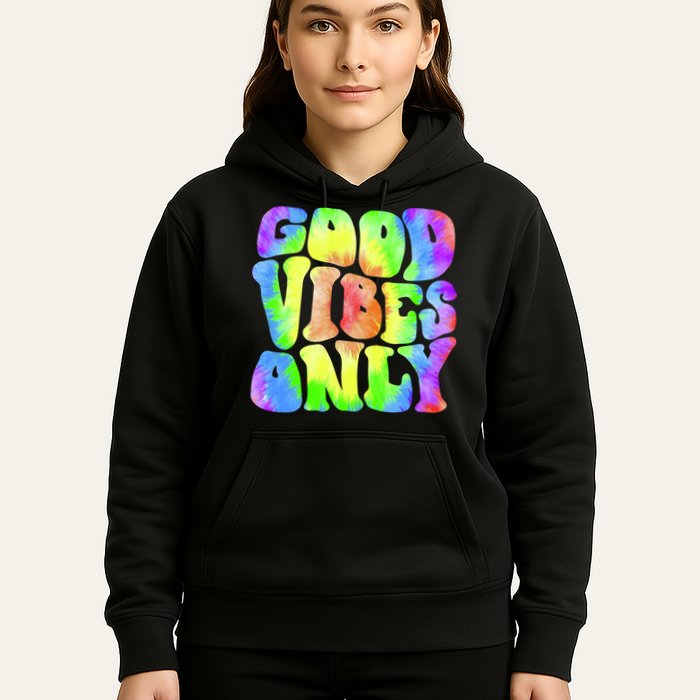 Good Vibes Only Trippy Colorful Vibing Hoodie