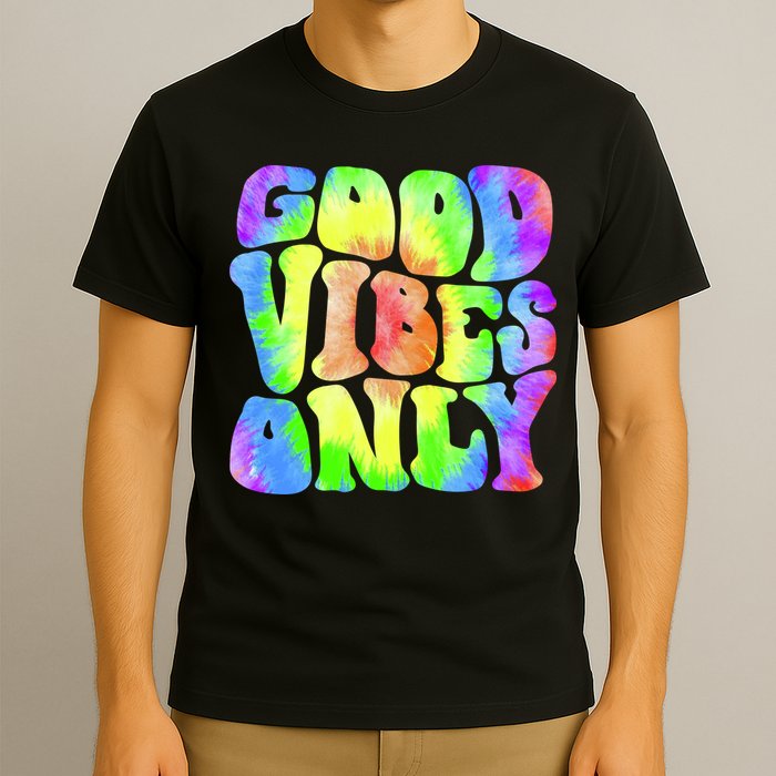 Good Vibes Only Trippy Colorful Vibing T-Shirt