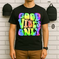 Good Vibes Only Trippy Colorful Vibing T-Shirt