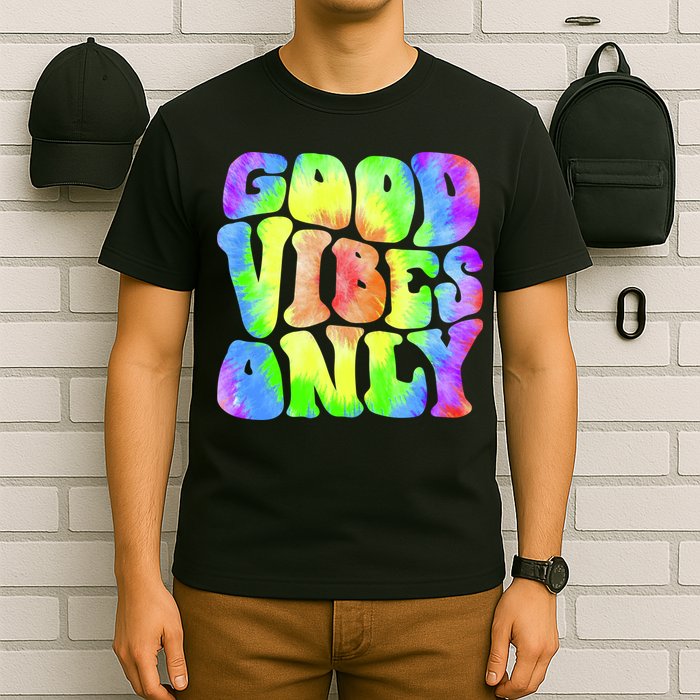 Good Vibes Only Trippy Colorful Vibing T-Shirt