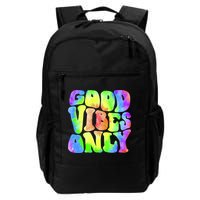 Good Vibes Only Trippy Colorful Vibing Backpack