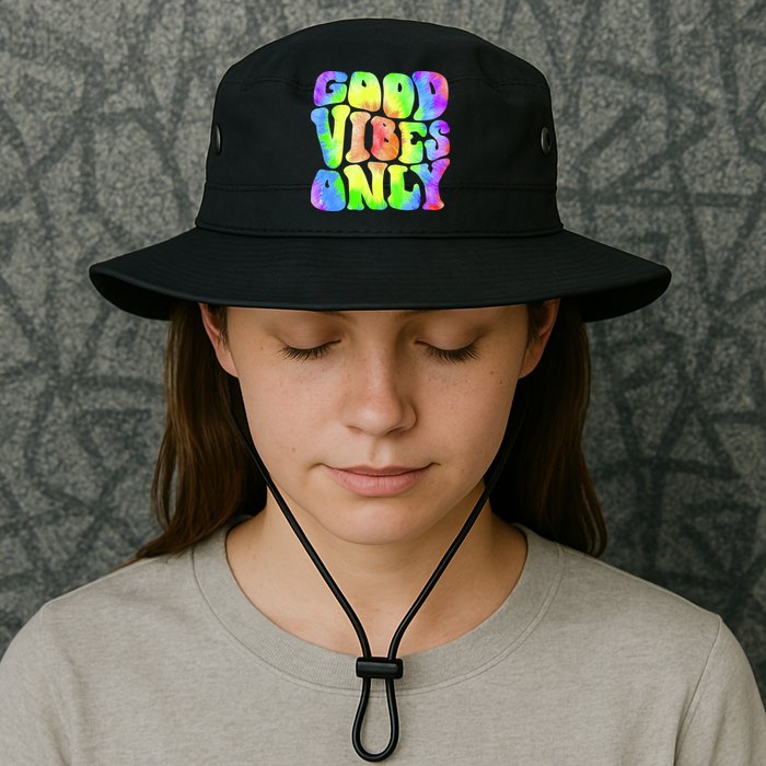 Good Vibes Only Trippy Colorful Vibing Bucket Hat