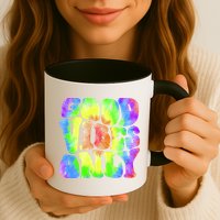 Good Vibes Only Trippy Colorful Vibing Mug