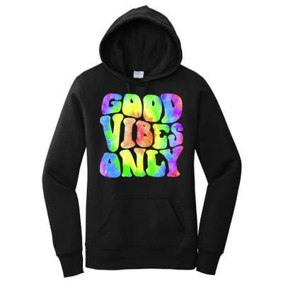 Good Vibes Only Trippy Colorful Vibing Women's Pullover Hoodie