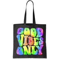 Good Vibes Only Trippy Colorful Vibing Bag