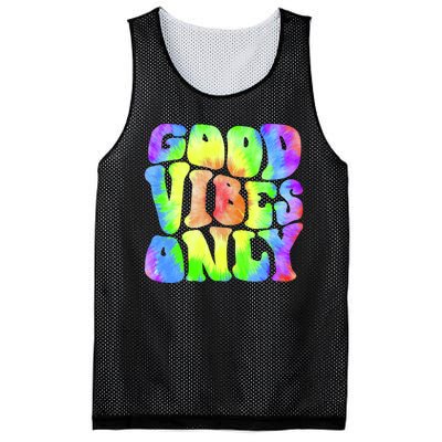 Good Vibes Only Trippy Colorful Vibing Mesh Reversible Basketball Jersey Tank