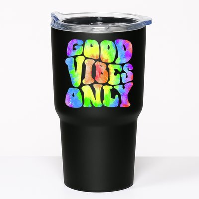 Good Vibes Only Trippy Colorful Vibing Tumbler