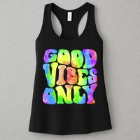 Good Vibes Only Trippy Colorful Vibing Womens Tank Top