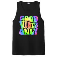 Good Vibes Only Trippy Colorful Vibing PosiCharge Competitor Tank