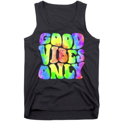 Good Vibes Only Trippy Colorful Vibing Tank Top