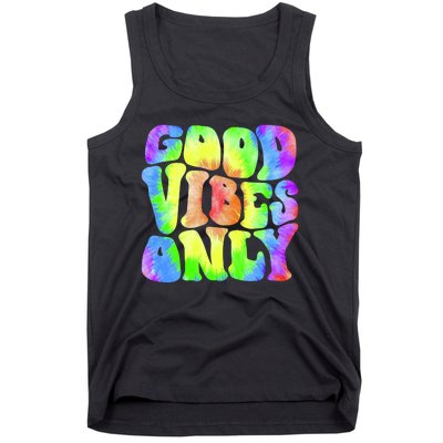 Good Vibes Only Trippy Colorful Vibing Tank Top