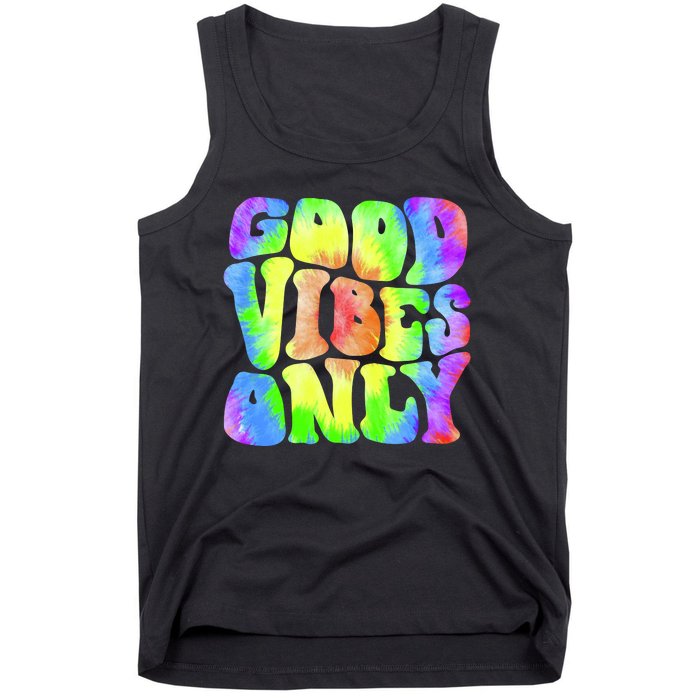 Good Vibes Only Trippy Colorful Vibing Tank Top