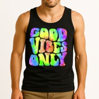 Good Vibes Only Trippy Colorful Vibing Tank Top