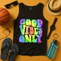 Good Vibes Only Trippy Colorful Vibing Tank Top