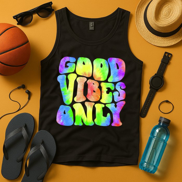 Good Vibes Only Trippy Colorful Vibing Tank Top