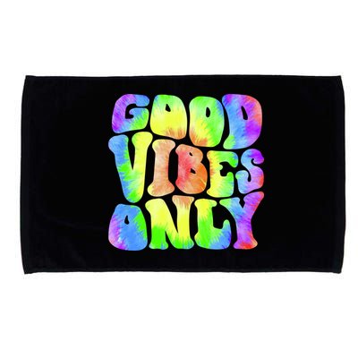 Good Vibes Only Trippy Colorful Vibing Microfiber Hand Towel