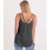 Good Vibes Only Trippy Colorful Vibing Women's Strappy Tank