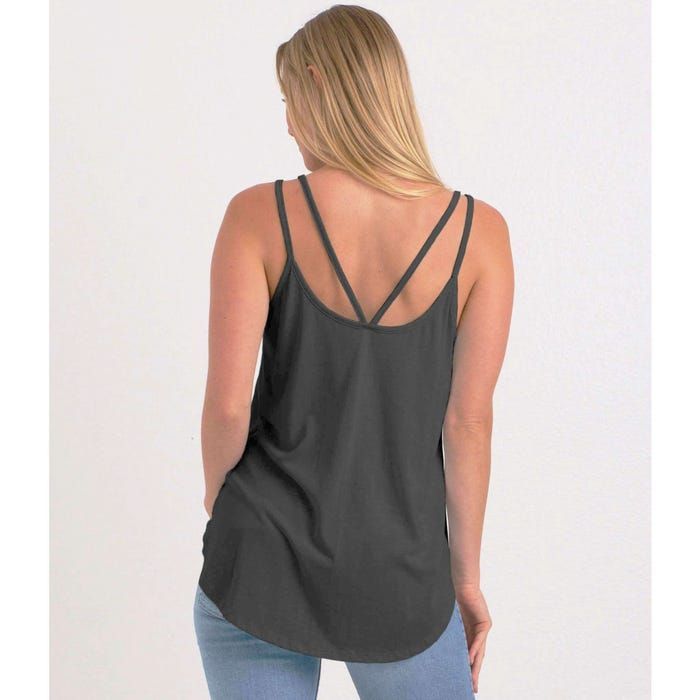 Good Vibes Only Trippy Colorful Vibing Women's Strappy Tank