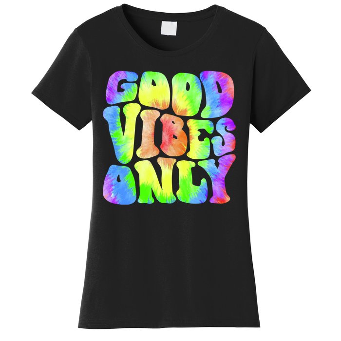 Good Vibes Only Trippy Colorful Vibing Women's T-Shirt