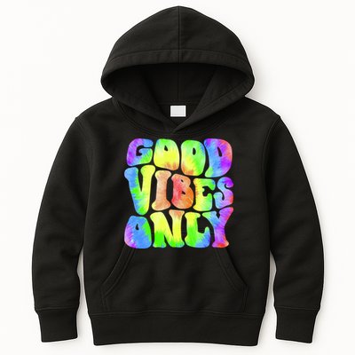 Good Vibes Only Trippy Colorful Vibing Kids Hoodie