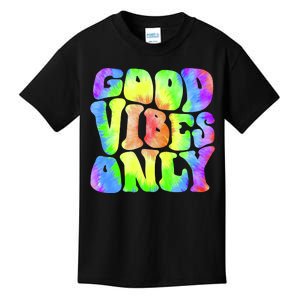 Good Vibes Only Trippy Colorful Vibing Kids T-Shirt