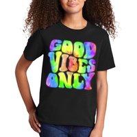 Good Vibes Only Trippy Colorful Vibing Kids T-Shirt