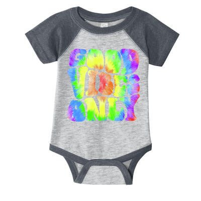 Good Vibes Only Trippy Colorful Vibing Infant Baby Jersey Bodysuit