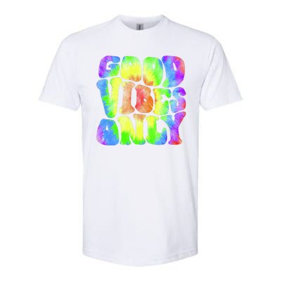 Good Vibes Only Trippy Colorful Vibing Softstyle® CVC T-Shirt