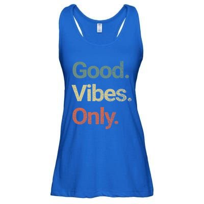 Good Vibes Only Positive Vibes Love Peace Namaste Cute Gift Ladies Essential Flowy Tank