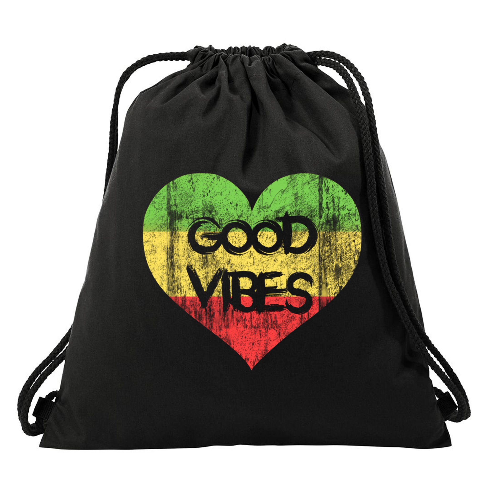 Good Vibes One Love One Heart Rastafari Gift Drawstring Bag