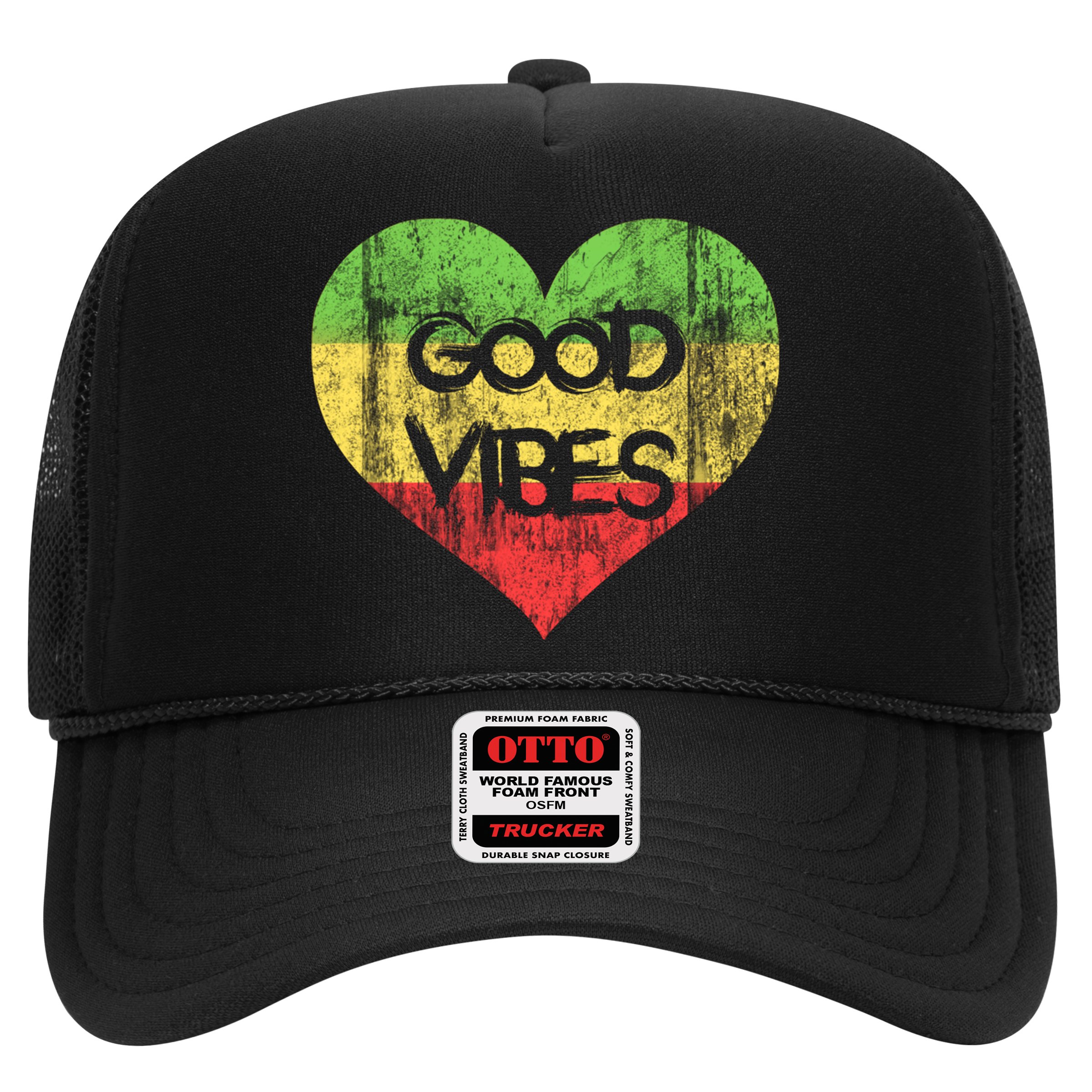 Good Vibes One Love One Heart Rastafari Gift Hat