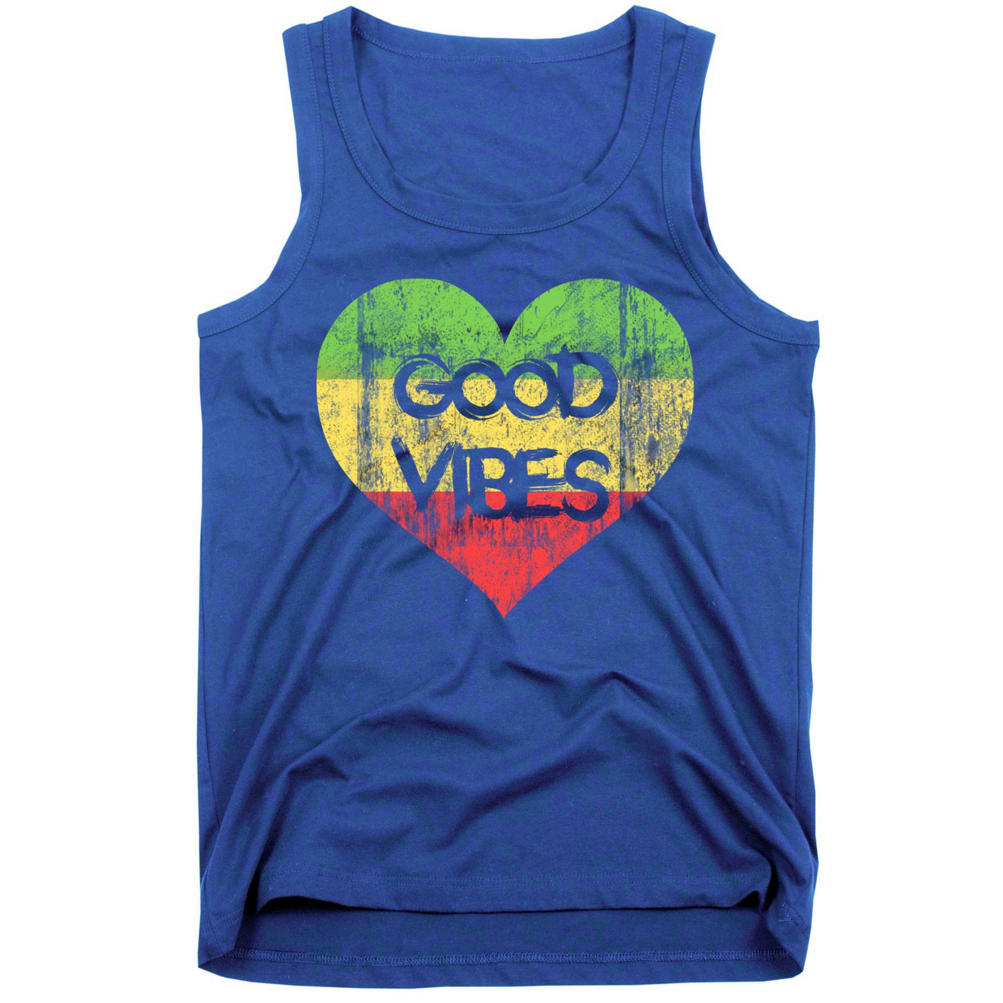 Good Vibes One Love One Heart Rastafari Gift Tank Top