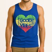 Good Vibes One Love One Heart Rastafari Gift Tank Top