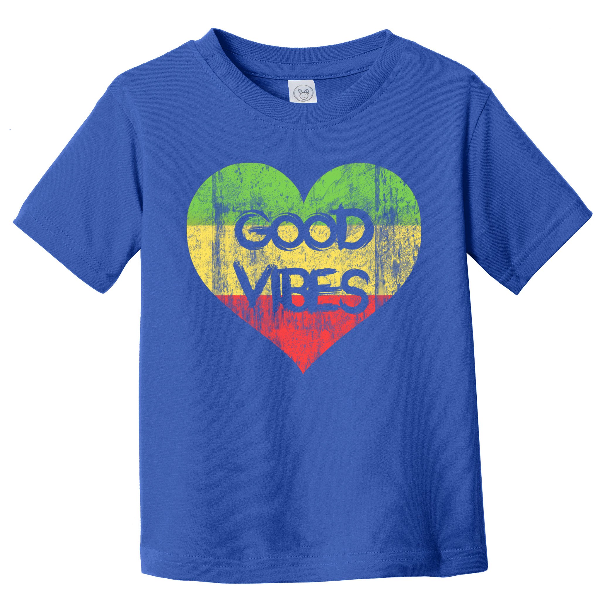 Good Vibes One Love One Heart Rastafari Gift Toddler T-Shirt
