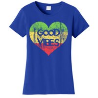 Good Vibes One Love One Heart Rastafari Gift Women's T-Shirt